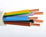 Câble électrique multiconducteur avec fils de cuivre apparents. Utile pour déterminer quelle section câble pour PAC 11 kW.